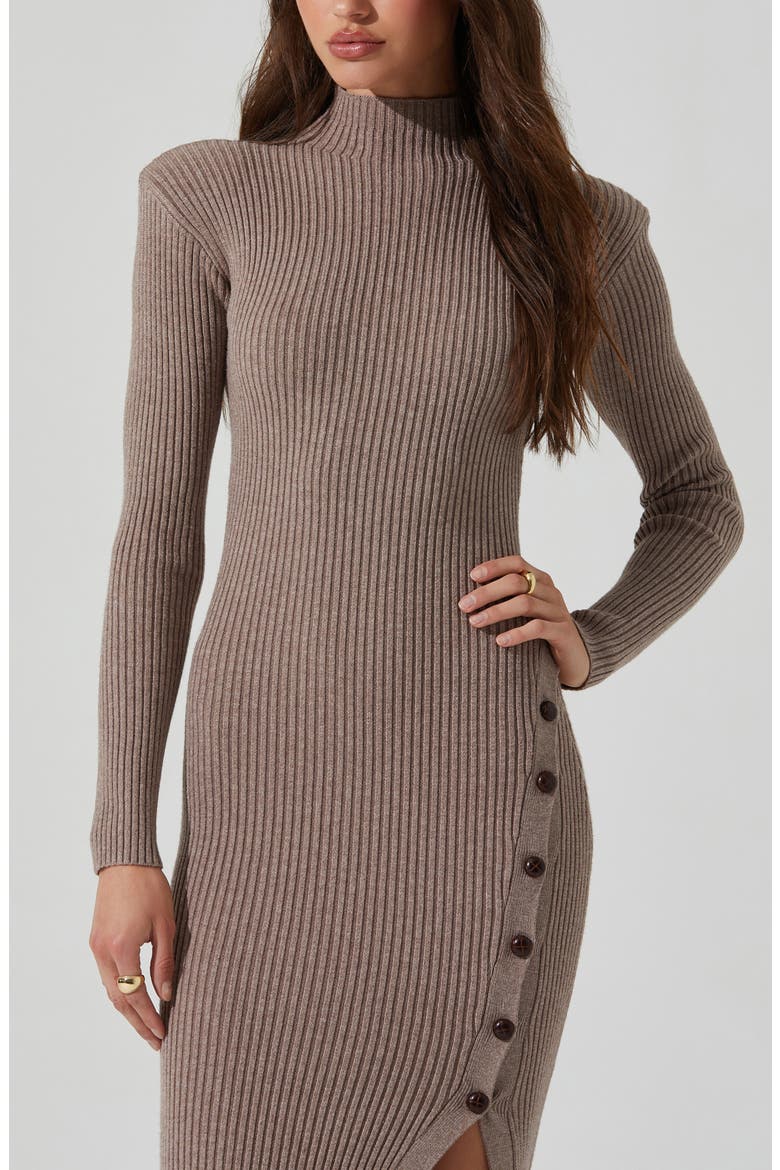 Soryn Long Sleeve Sweater Dress, Alternate, color, TAUPE