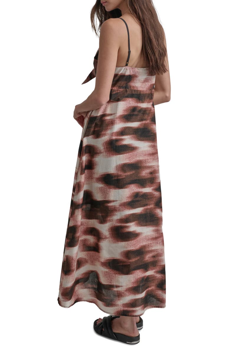 Tie Front Maxi Dress, Alternate, color, ABSTRACT DOT