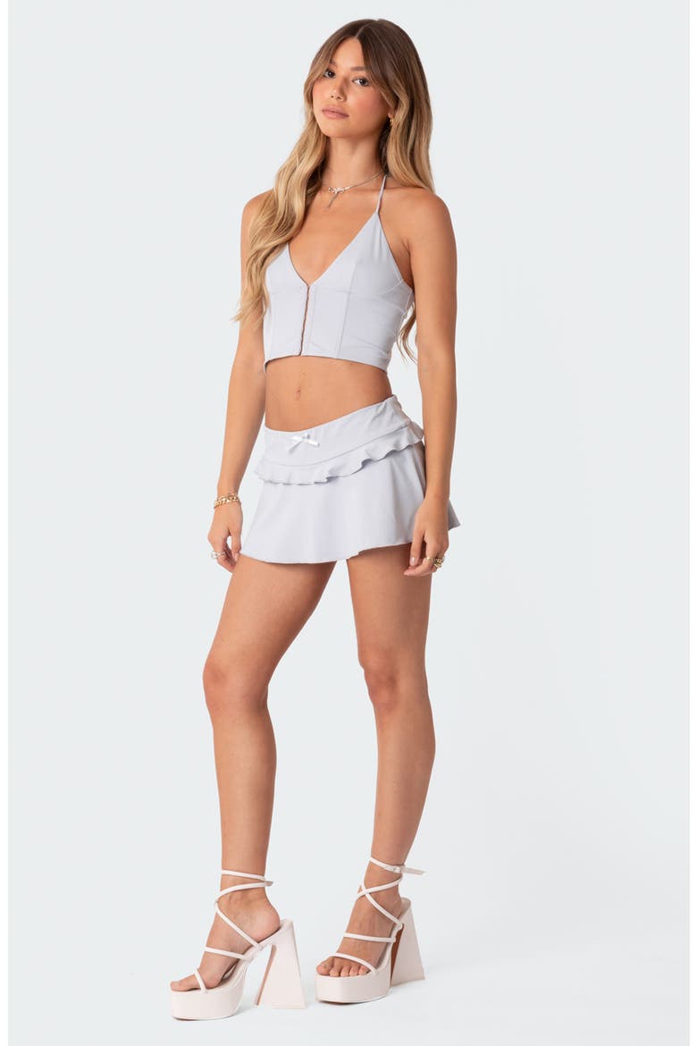 Pamela Ruffle Mini Skort, Alternate, color, BLUE