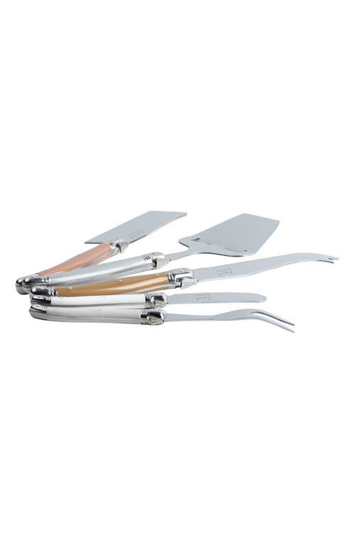 French Home 5-piece Assorted Cheese Knife Set In Gold/silver/bronze