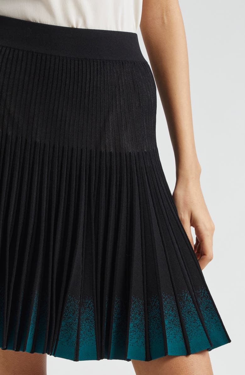 Emporio Armani Pleated Contrast Skirt, Alternate, color, 