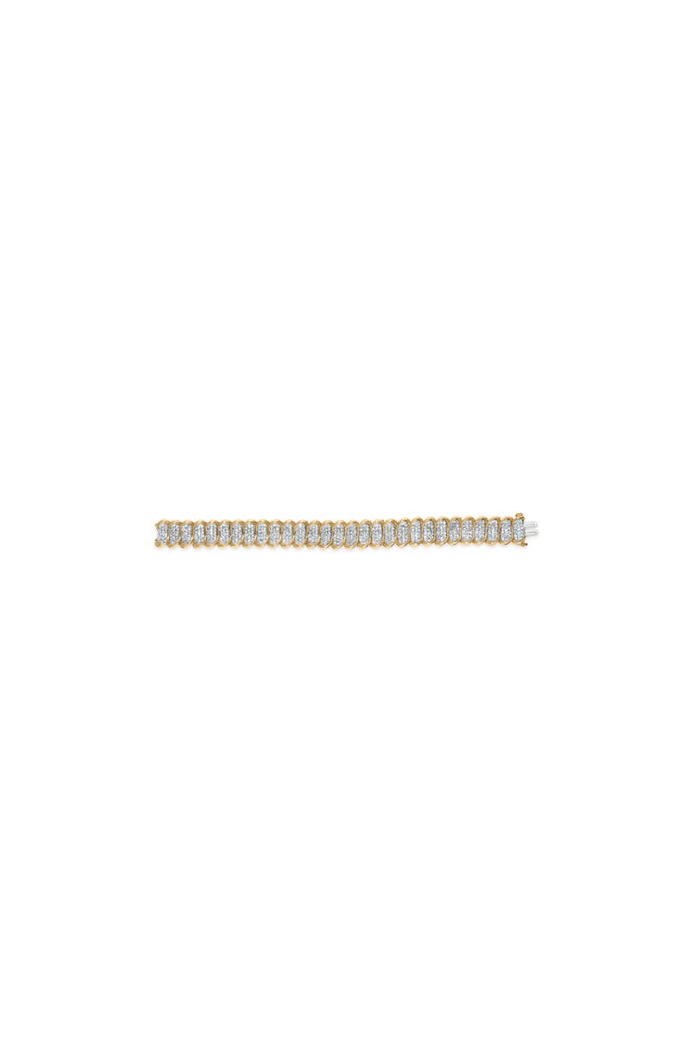 Haus of Brilliance 10K Yellow Gold 4.00 Cttw Pave Diamond Classic Link Bracelet, Alternate, color, Yellow