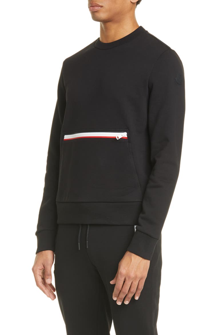 Kangaroo Pocket Sweatshirt, Main, color, BLACK