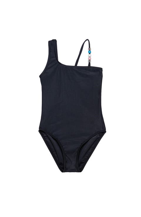 Sun Beading Asymmetrical Beaded One Piece