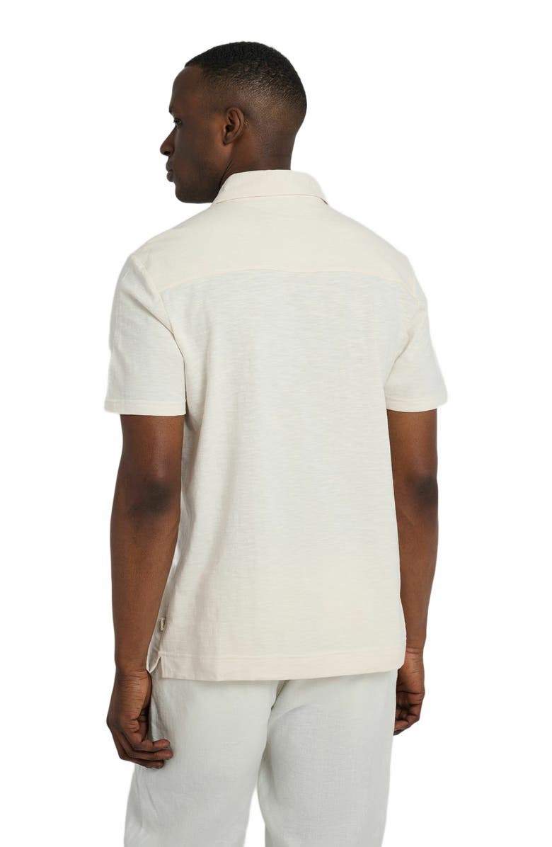 Onia Linen Sweater Polo, Alternate, color, 