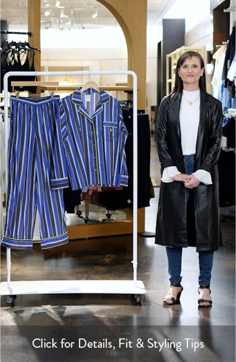 Madison Stripe Cotton Blend Pajamas, sales video thumbnail
