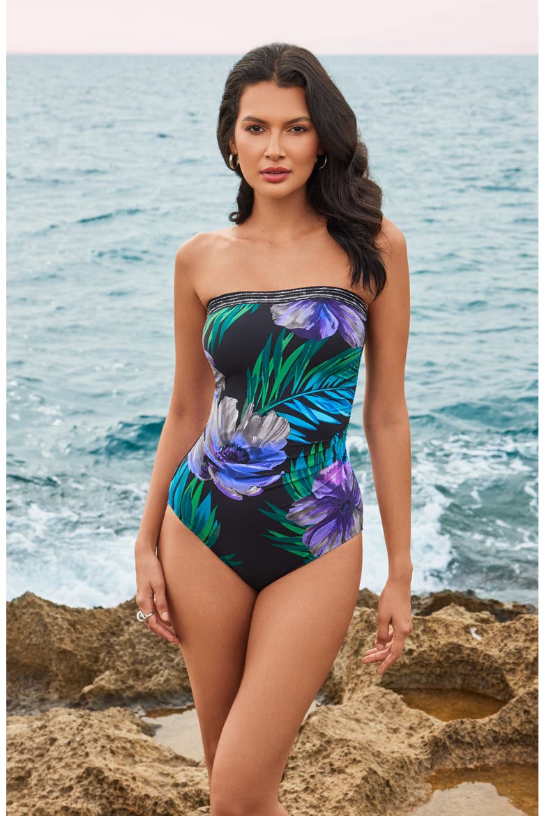 Flora Aura Avanti One-Piece Swimsuit, Alternate, color, BLM