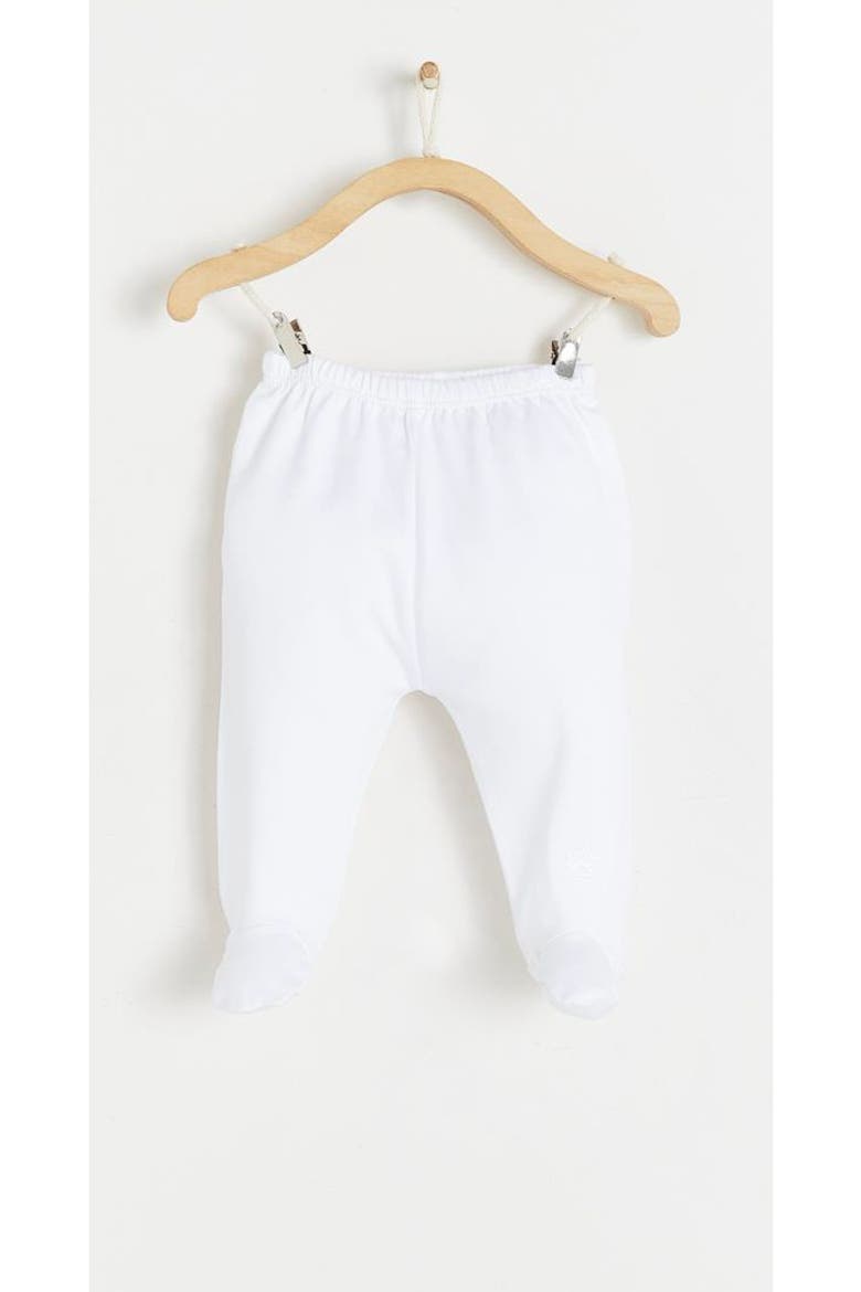 Premium Peruvian Pima Cotton Logo Top & Pants Set for Infant, Alternate, color, White