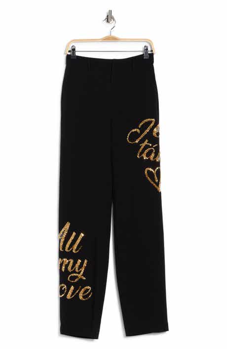 Love Letter Sequin High Waist Wide Leg Pants