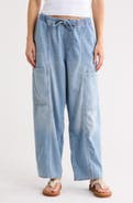 Lucky Brand Pull-On Barrel Leg Jeans