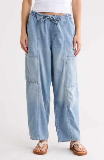 Lucky Brand Pull-On Barrel Leg Jeans
