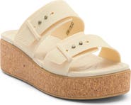 CROCS Brooklyn Buckle Wedge Slide Sandal