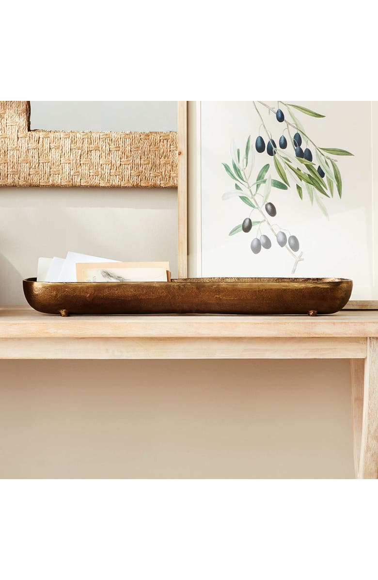 Napa Home & Garden Brandon Narrow Decorative Bowl, Alternate, color, Gold