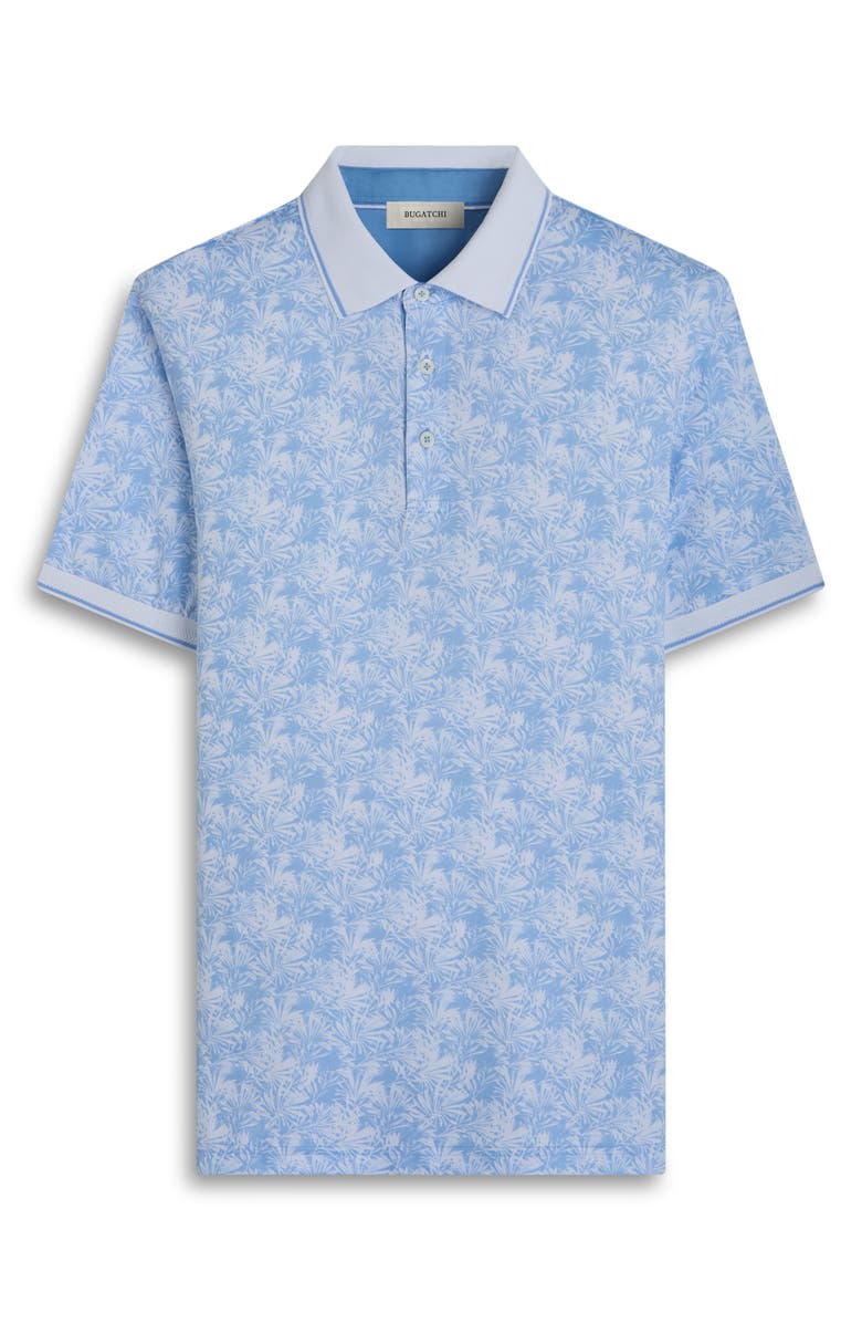 Bugatchi Three-Button Performance Polo, Alternate, color, Sky