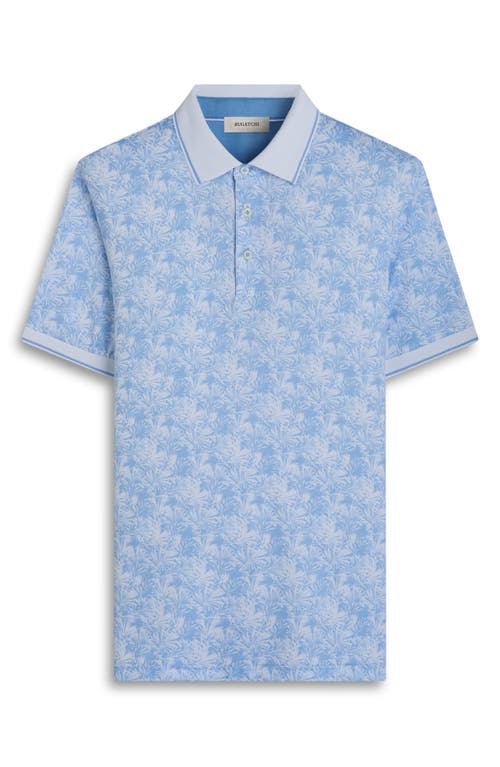 Bugatchi Three-button Performance Polo In Blue