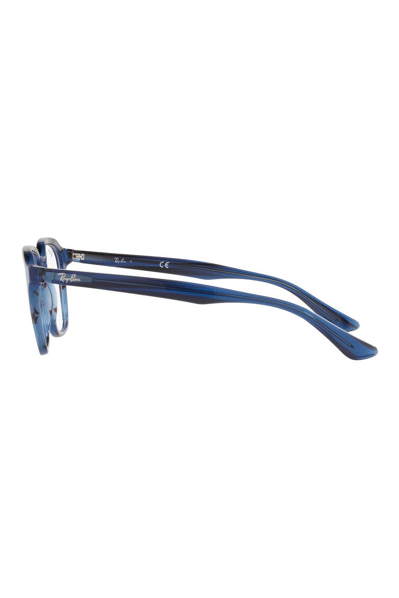 52mm Square Optical Glasses, Alternate, color, BLUE STRIPE