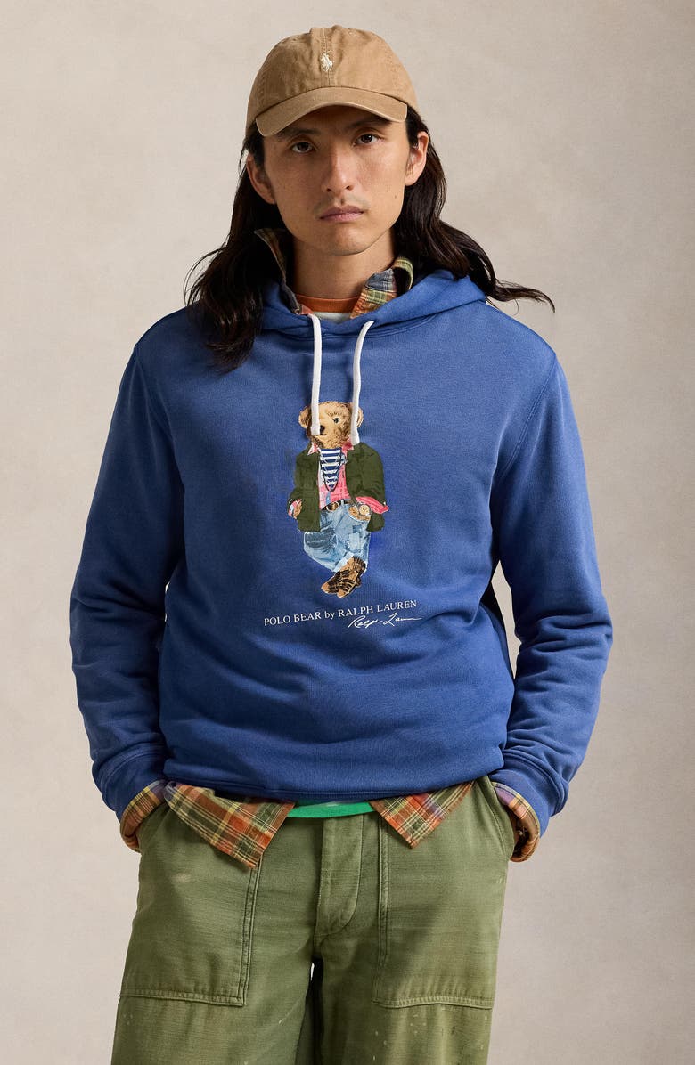 Polo Ralph Lauren Polo Bear Fleece Graphic Hoodie, Alternate, color, 