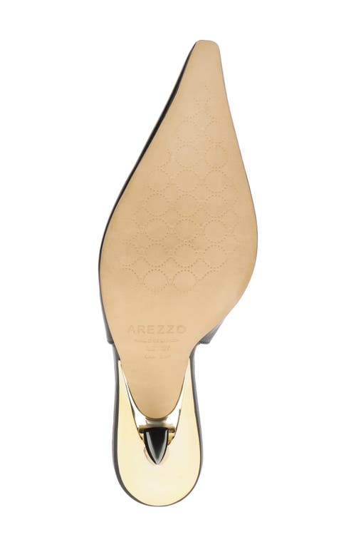 Arezzo Roxy Slingback Pointed Toe Pump In Black