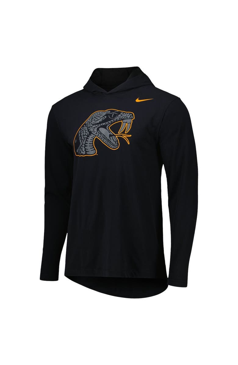 Nike Men's Nike Black Florida A&M Rattlers Color Pop Performance Hoodie Long Sleeve T-Shirt, Alternate, color,