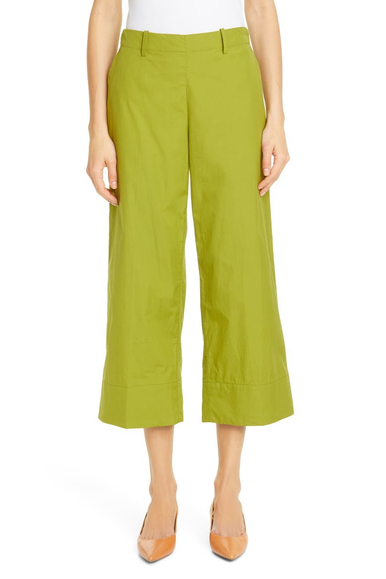 Poplin Pull-On Pants, Main, color, GRASS