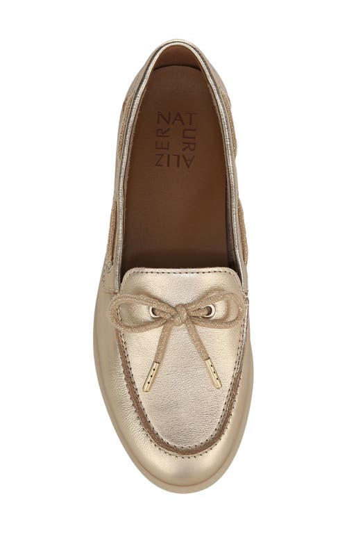 Naturalizer Keelboat Boat Shoe In Soft Gold