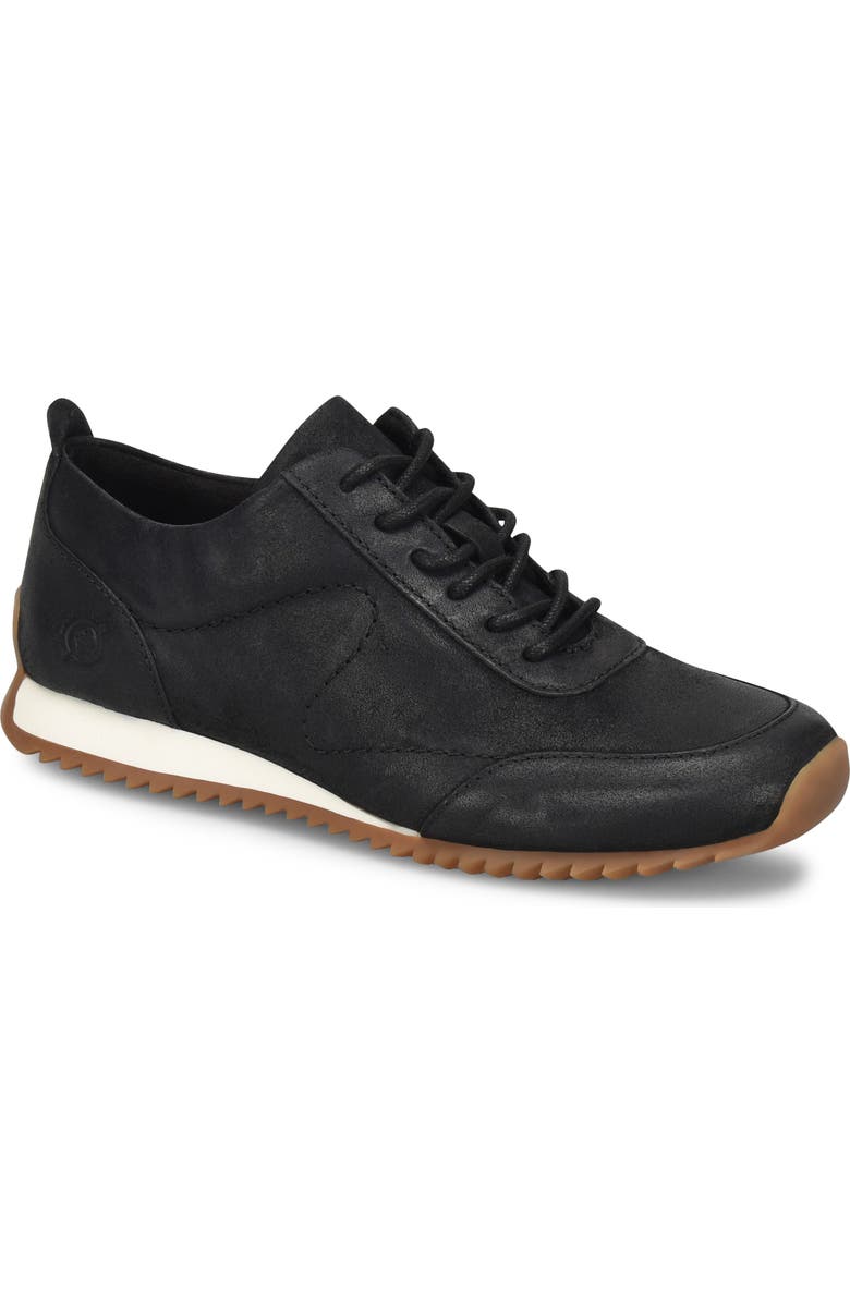 Børn Lynn Sneaker, Main, color, Black Distressed