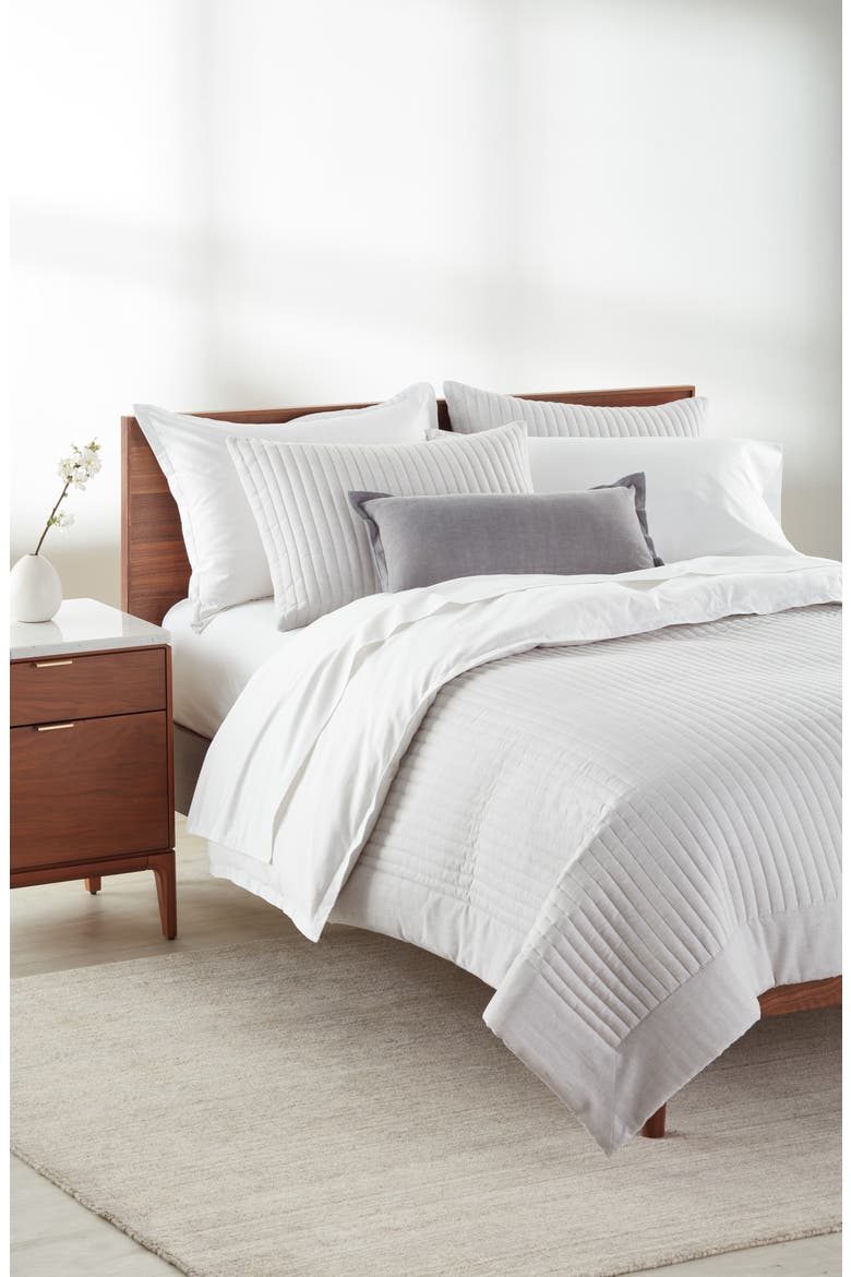 Organic Cotton Twill Quilt & Shams Set, Alternate, color, GREY VAPOR