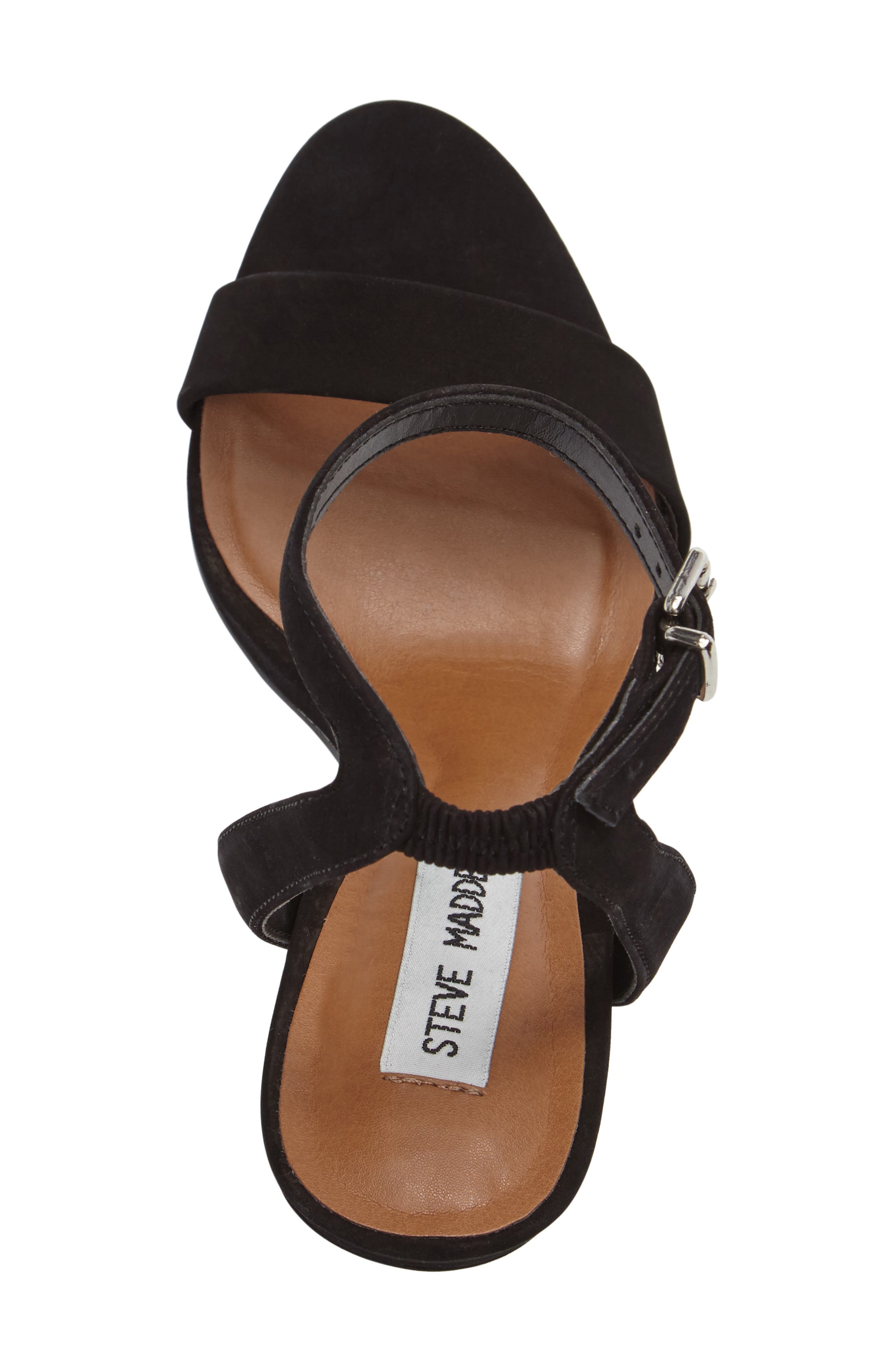 Landen Ankle Strap Sandal, Alternate, color, BLACK NUBUCK LEATHER