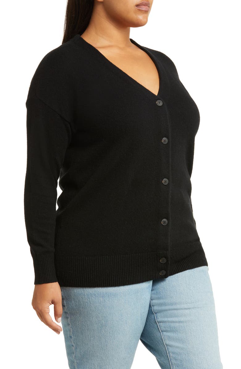 Madewell V-Neck Relaxed Merino Wool Blend Cardigan, Alternate, color, 