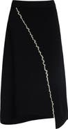 ASHLYN Felix Asymmetric Ruffle Trim Skirt