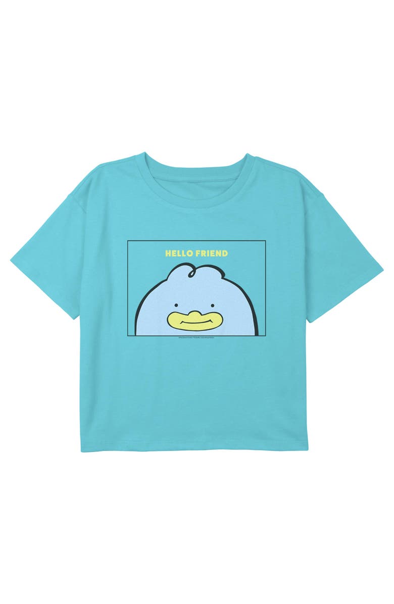 KPop Demon Hunters Girl's KPop Demon Hunters Hello Friend Duck Card  Graphic T-Shirt, Main, color, Blue