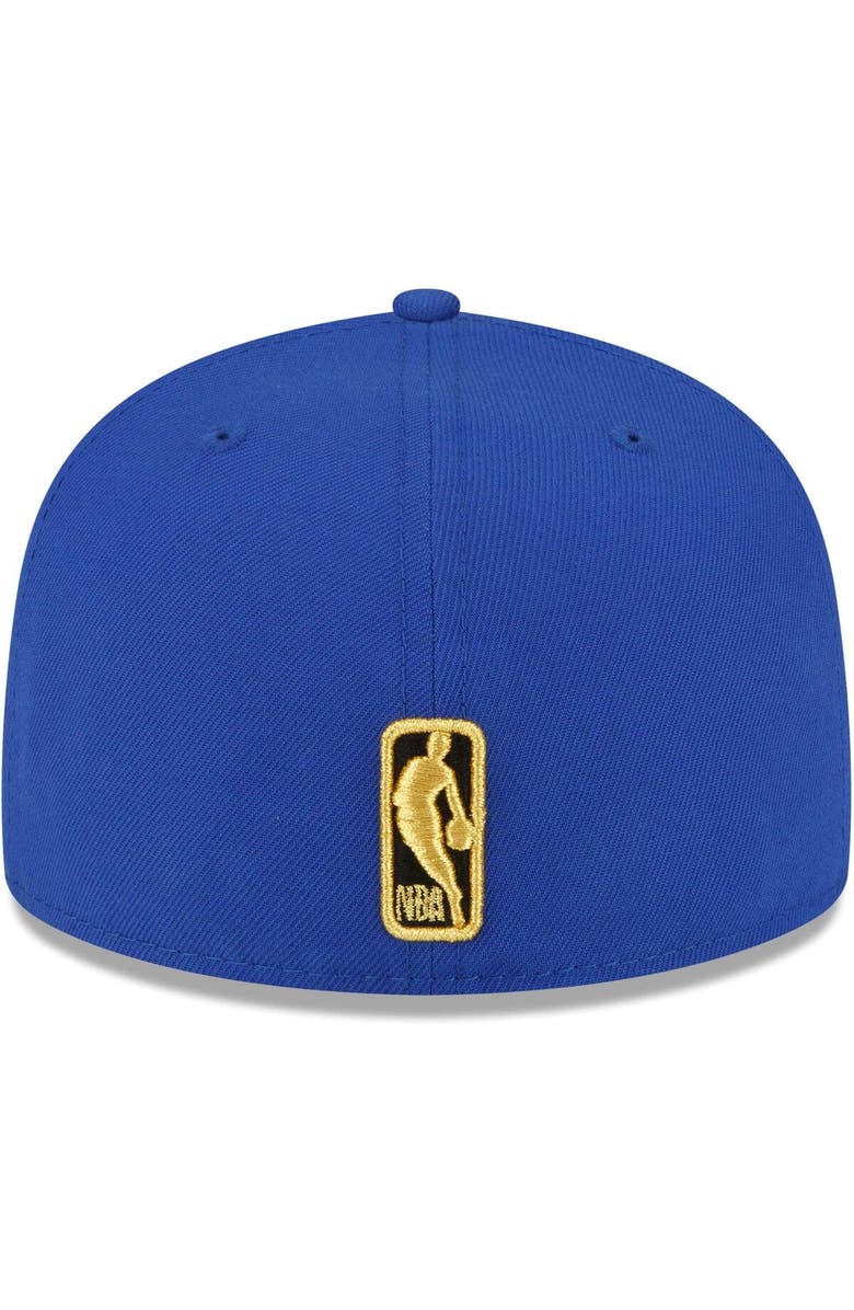 New Era Men's New Era Royal Philadelphia 76ers 3x NBA Champions Metallic Undervisor 59FIFTY Fitted Hat, Alternate, color, 