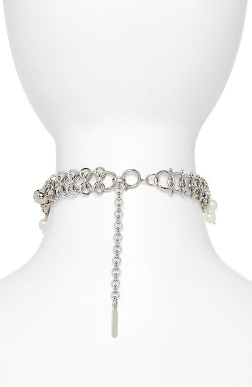 Justine Clenquet Tori Choker In Metallic