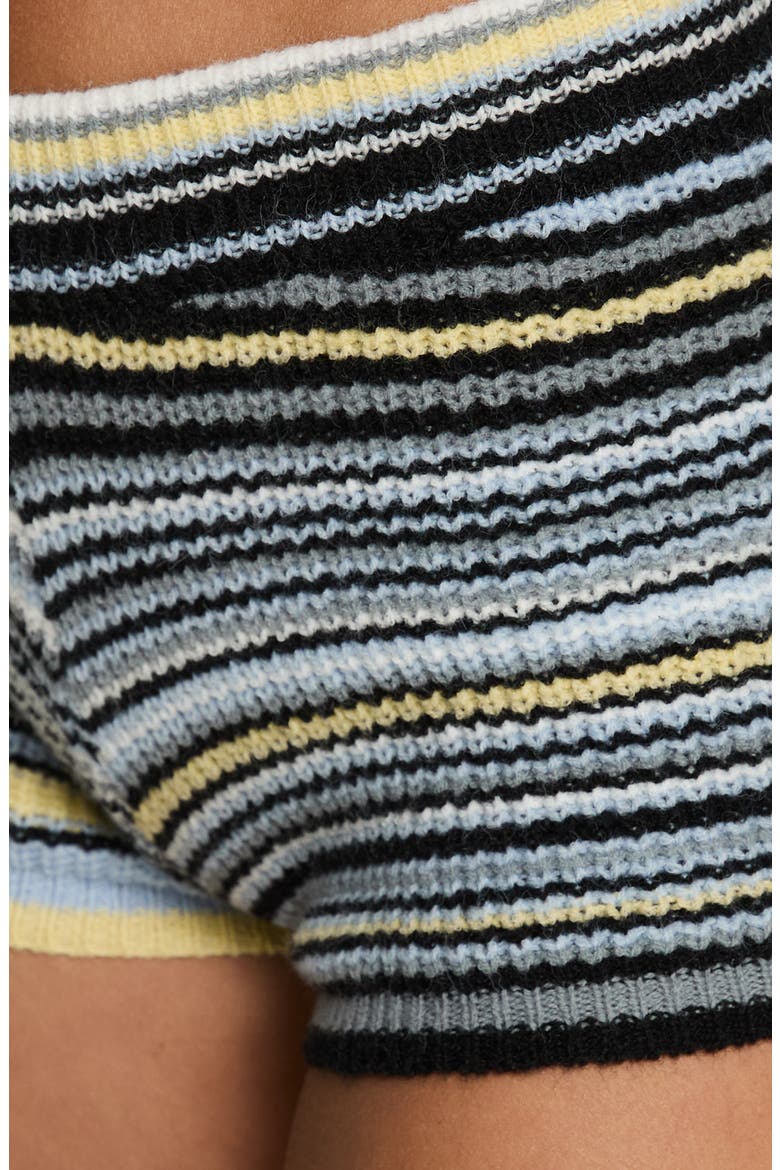 Alarik Striped Knit Shorts, Alternate, color, BLUE MULTI