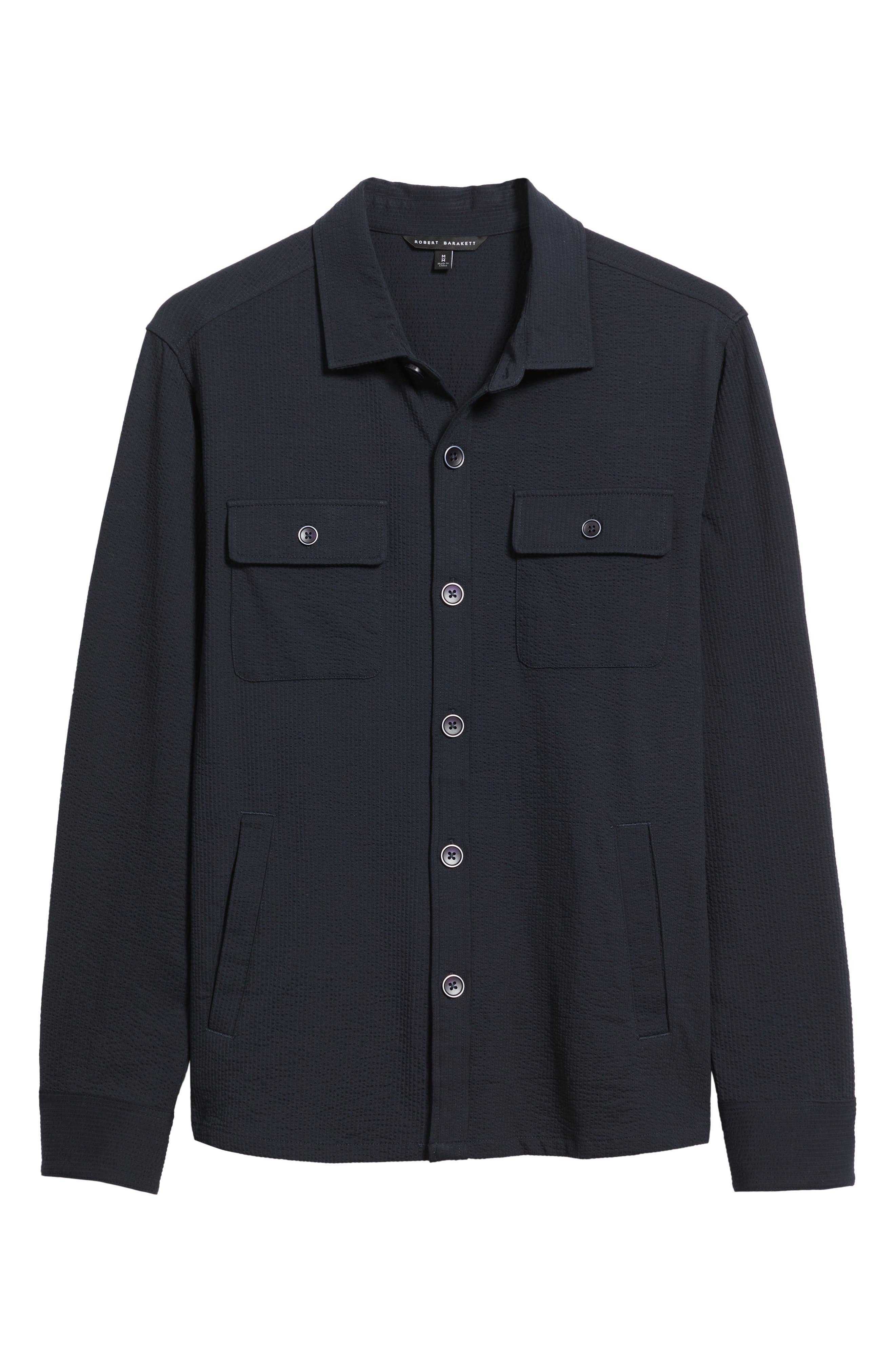 Мужские Robert Barakett Abram Rib Knit Overshirt — фото 6