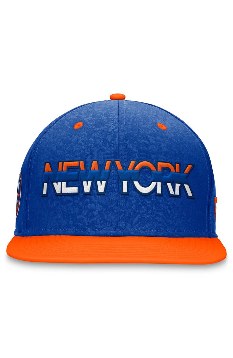 FANATICS Men's Fanatics Branded Royal/Orange New York Islanders Authentic Pro Rink Two-Tone Snapback Hat, Alternate, color, Royal