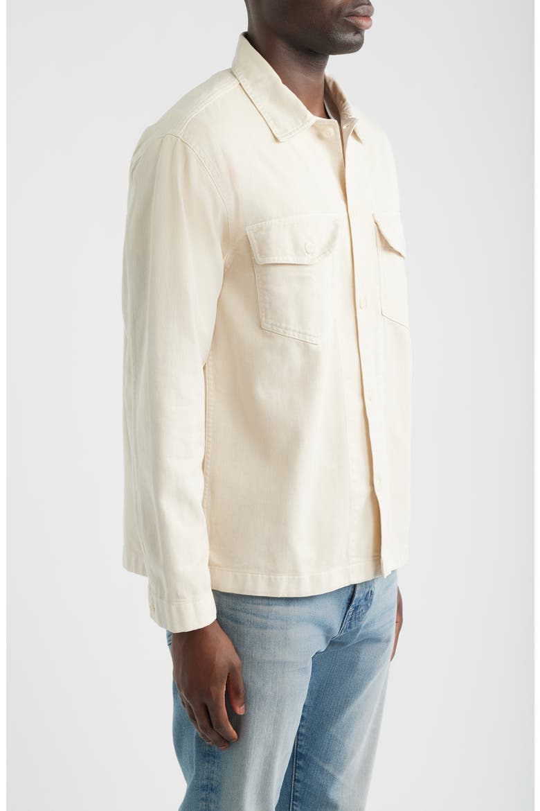 Cotton Twill Shirt Jacket, Alternate, color, IVORY