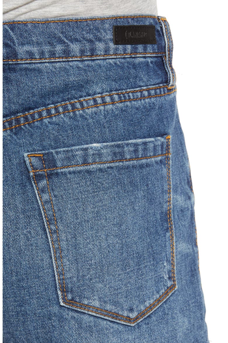The Barrow Distressed Denim Shorts, Alternate, color, AFTER SHOCK MED WASH