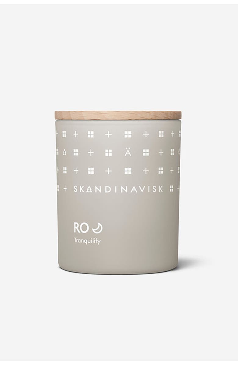 SKANDINAVISK RO Scented Candle 65g, Main, color, Grey