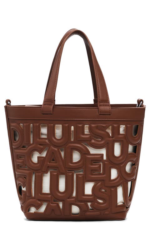 Cutout Logo Shopper Tote