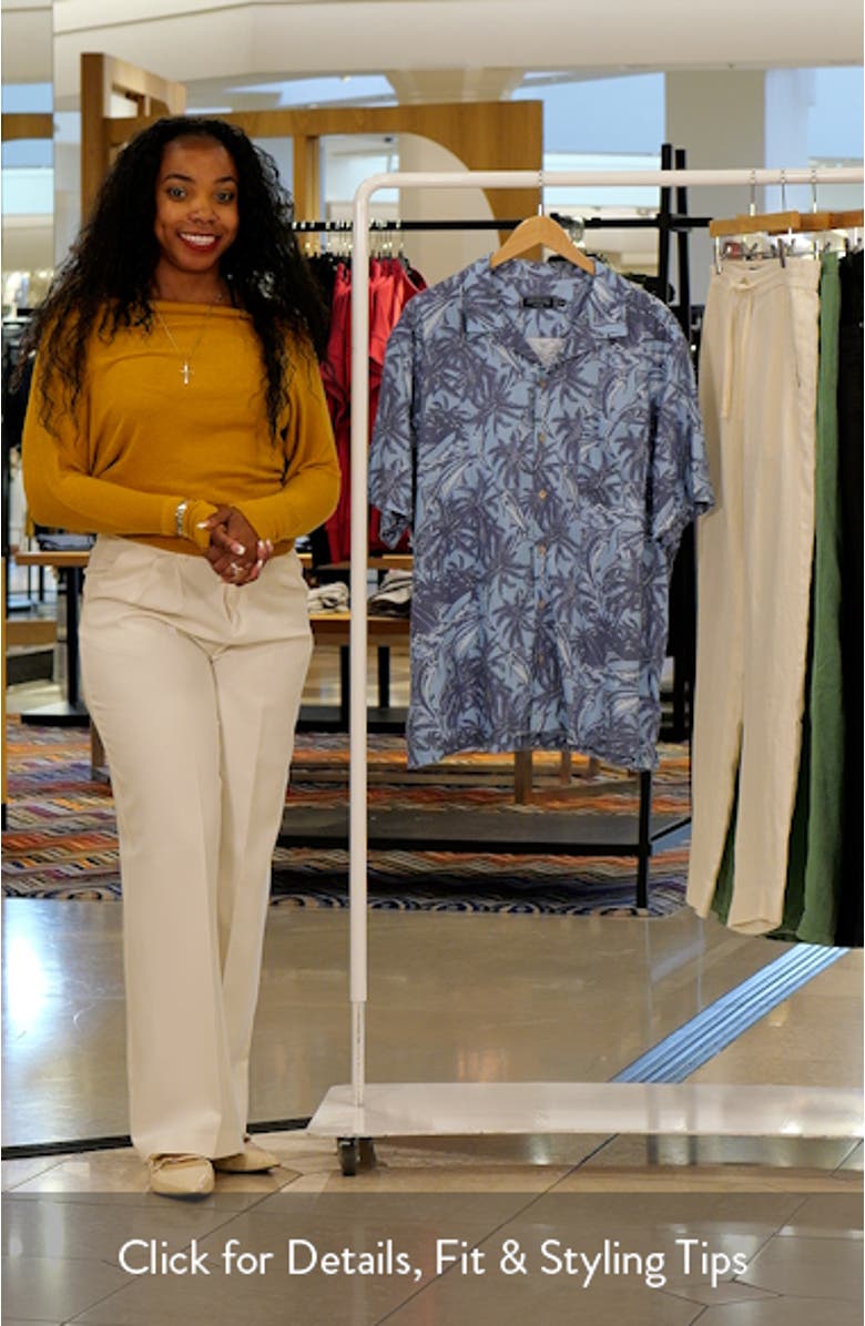 Reel & Ride Seabreeze Linen Blend Camp Shirt, sales video thumbnail