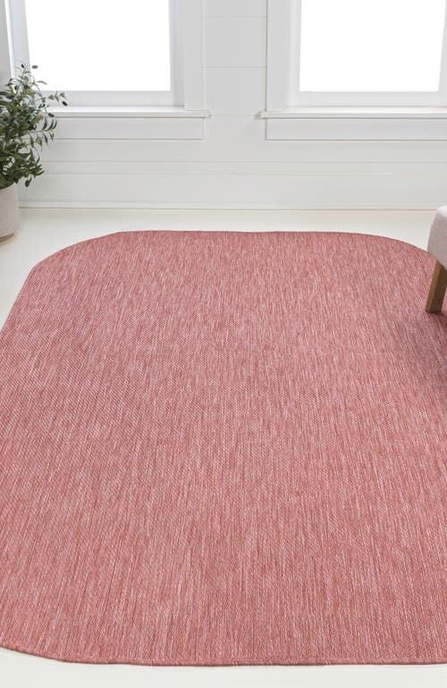 Jonathan Y Miles Modern Minimalist Radius Corner Solid Indoor/outdoor Shaped Area Rug