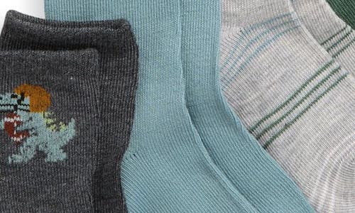 Capelli New York Kids' Football Dino Assorted 10-pack Crew Socks In Multi