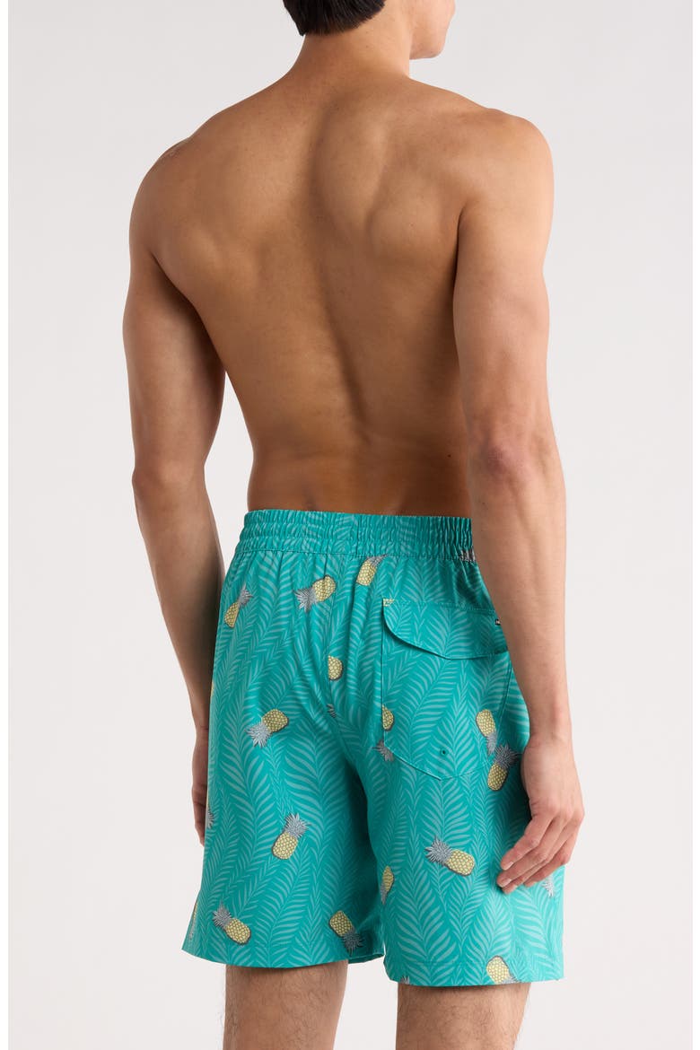 Pina Volley Swim Shorts, Alternate, color, TEAL TINT