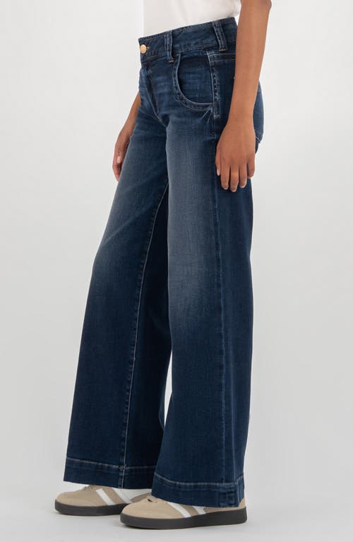 Kut From The Kloth Meg High Waist Wide Leg Jeans In Blue