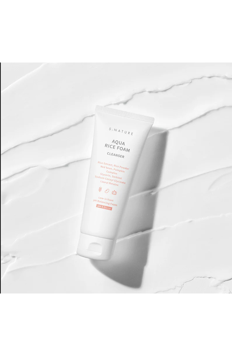 S.NATURE AQUA RICE FOAM CLEANSER, Alternate, color,