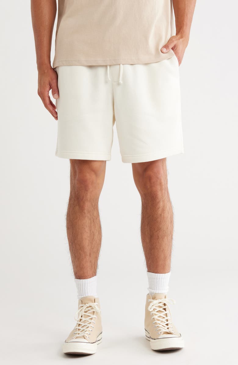PacSun Coconut Milk Fleece Volley Shorts, Main, color, 