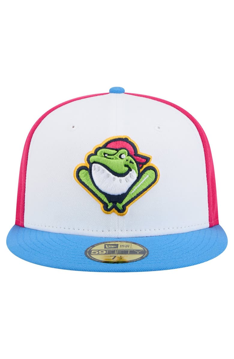 New Era Men's New Era White Greenville Drive Copa de la Diversión 59FIFTY Fitted Hat, Alternate, color, 
