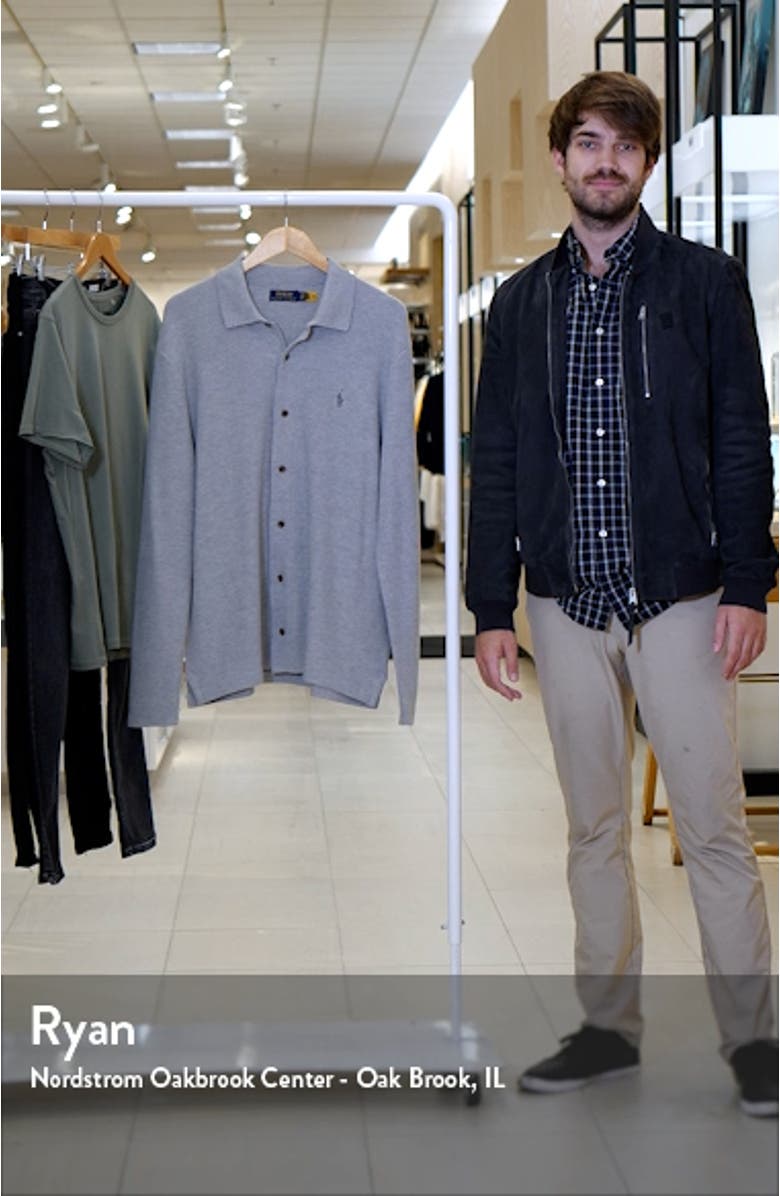 Regular Fit Cotton Piqué Button-Up Shirt, sales video thumbnail