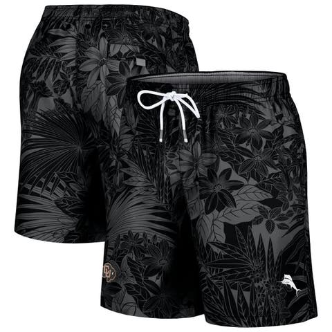 Men's Tommy Bahama Black Colorado Buffaloes Santiago Palms Board Shorts
